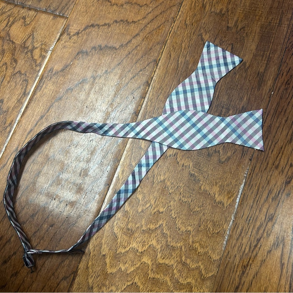 Broletto Classic Checkered silk Bow Tie‎